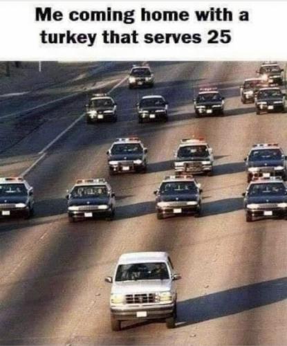 Thanksgiving Turkey Coming Home That Serves 25