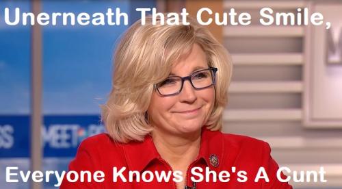 Liz Cheney Everyone Knows She's A Cunt