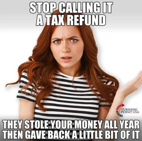 STOP CALLING IT A TAX REFUND