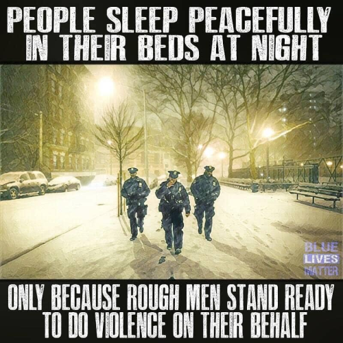 M peacefully