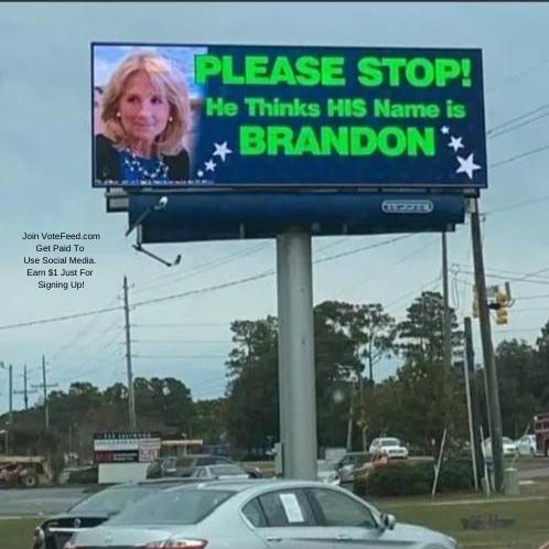 Please Stop! He thinks his name is Brandon