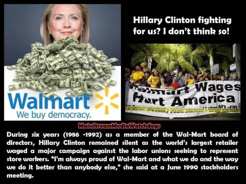 walmart hillary