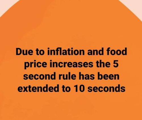 5 second rule increase