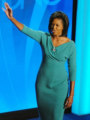 Moochelle with a throbbing boner