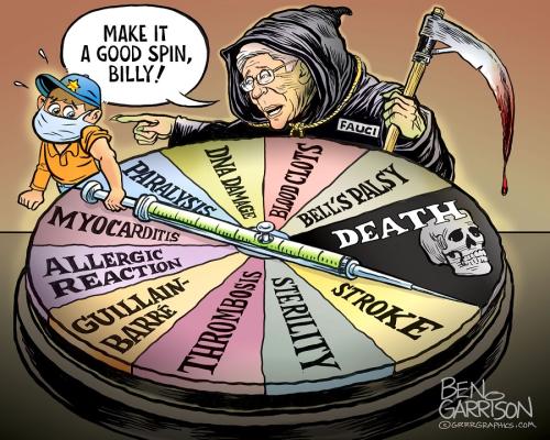 Ben Garrison Spin The Needle Child Vaxx