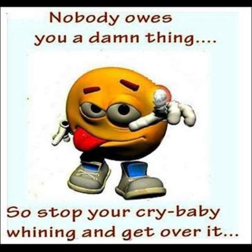 nobody owes you shit
