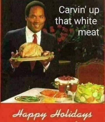 carving up the white meat