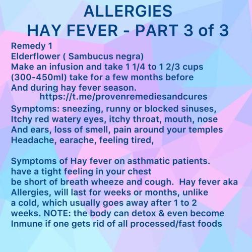 Allergies remedy 3/3