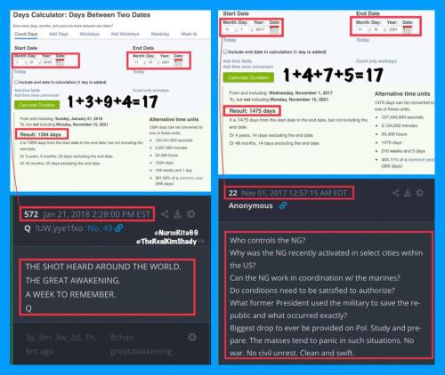 11/15  572 THE SHOT HEARD AROUND THE WORLD. THE GREAT AWAKENING. A WEEK TO REMEMBER.  22 National Guard Drop