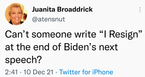 I resign at end of biden speech
