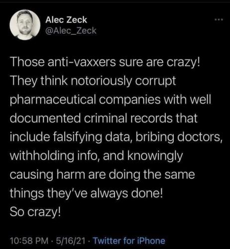 Anti-vaxxers are crazy - NOT