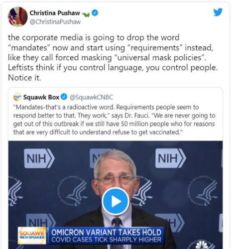 tweet-pushaw-fauci-changing-words-of-mandate-requirements-vaccines-masks