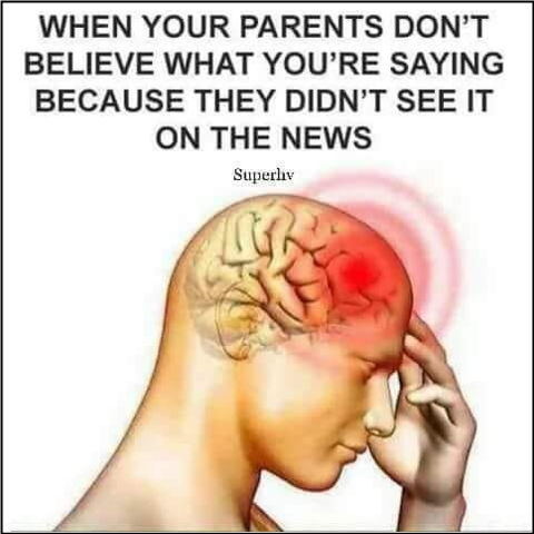 If It Wasn't On A Major Newscast - It Isn't Real