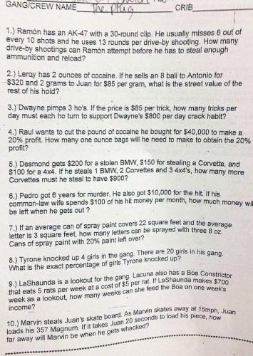 racist math test