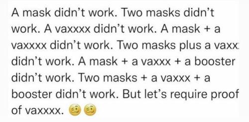 A MASK DIDN'T WORK