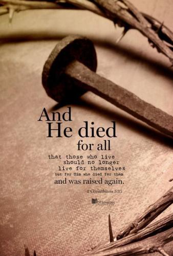 he died for us