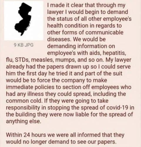 Medical - Demand for status...