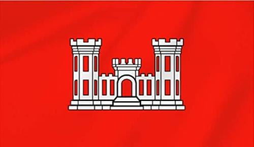 flag red castle