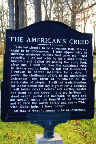 THE AMERICANS CREED