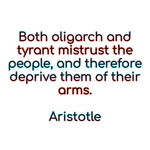 Aristotle oligarchy quote