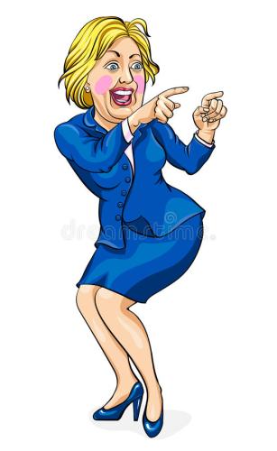 caricature-hillary-clinton-united-states-democratic-presidential-candidate-vector-illustration-77121969