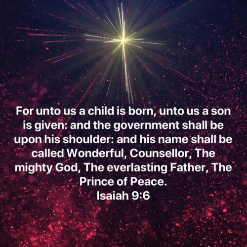 For unto us a child is born