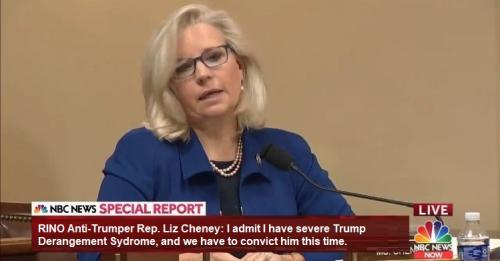 Liz Cheney Admits TDS Have To Convict This Time