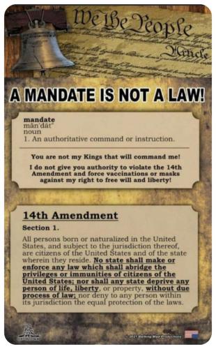 A MANDATE IS NOT THE LAW