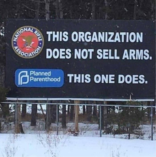 This organization doesn't sell arms