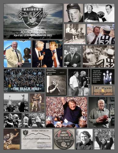 RAIDERS! John Madden Passing