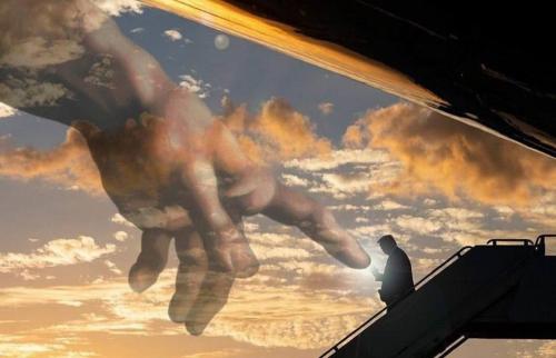 trump hand of god