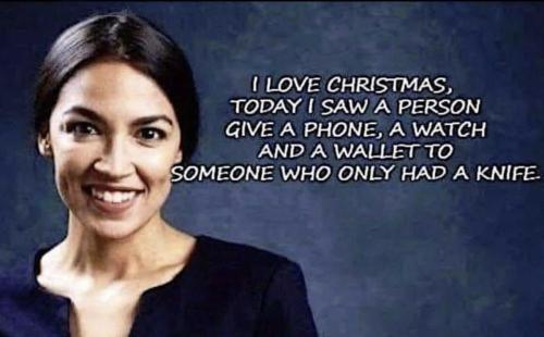 AOC loves Christmas