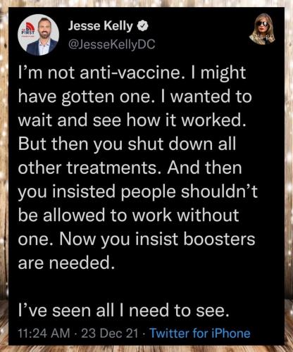 I'M NOT ANTI VACCINE