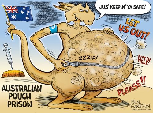 Ben Garrison Australian Pouch Prison Lock Down