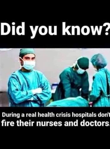 During a real pandemic...