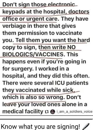 Medical Warning