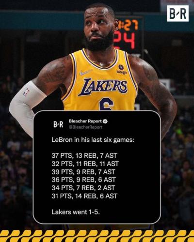 LeBronLastSixGames