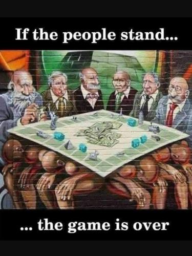 If the people stand the game is over