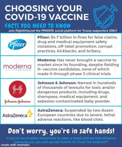 CHOOSE YOUR VACCINE