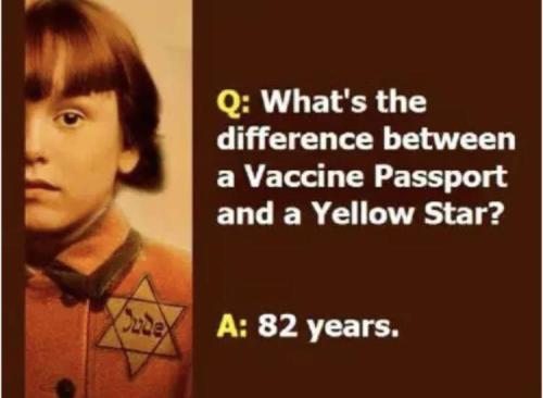 Vaccine passport - Yellow star