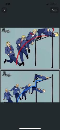 trump and biden pole vaulting