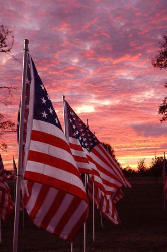 Flag - At sunset 2