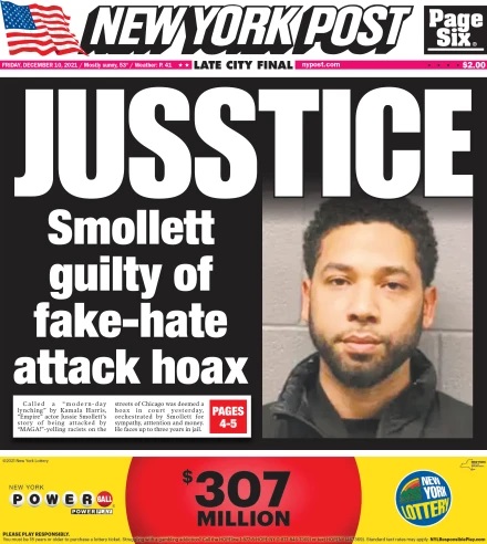 NY Post Jusstice Jusse Smollett
