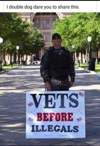 VETS BEFORE ILLEGALS