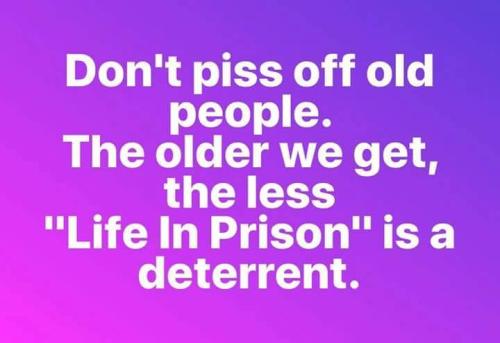 Old people - Life in prison