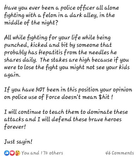 Police - Defend them