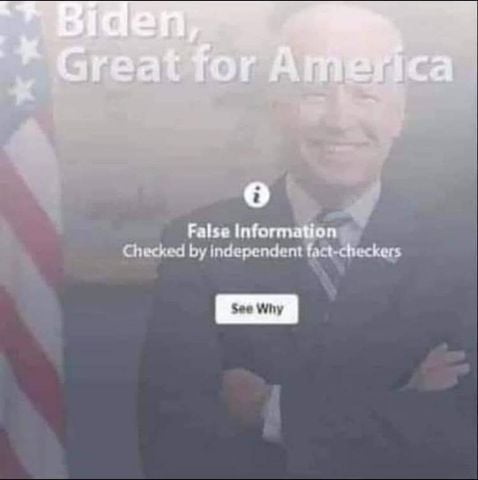 'Biden, Great for America' is False Information