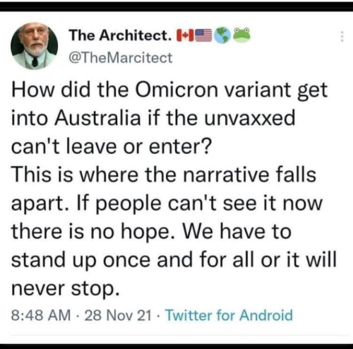 HOW DID OMICRON GET INTO AUSTRALIA