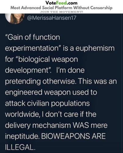 gain of function experimentation