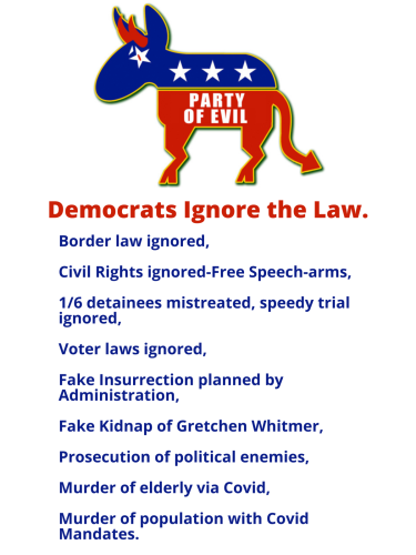 Democrats Ignore the Law.